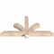 Ekena Millwork Redmond Smooth Timber Gable Bracket, Douglas Fir, 48"W x 24"H x 3 1/2"D x 3 1/2"F, 12/12 Pitch GBW048X24X0404RED00SDF - alternate 2
